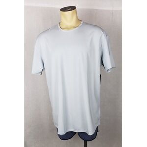 BYLT Premium Basics Mens Drop-Cut Lux T-Shirt Light Gray Short Sleeve XL NWT